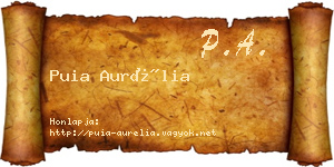 Puia Aurélia névjegykártya